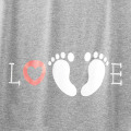 Miniatyrbild 5 av 5: Graviditet Ärmlös Stretch Tryck Mjuka Toppar Pyjamas Hemmakläder Gravida Kvinnor Casual Plus Size Lång T-shirt Tanktoppar Loungewear Grey XL