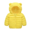 Miniatyrbild 1 av 2: Barn Pojkar Flickor Vinterpälsfodrad Parkas Kappa Vadderad Varm Dunjacka Ytterkläder Gul Yellow 110cm