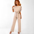 Miniatyrbillede 1 af 5: Dame Jumpsuit Casual Bred Ben Dame Aftenfest Lang Playsuit Apricot L