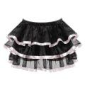 Pikkukuva 4 / 5: Naisten seksikkäät korsetit Overbust-korsetti ja hame setti Tutu Corselet S-6xl Black White M