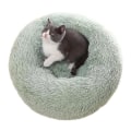 Pikkukuva 1 / 4: Lemmikkisänky kissoille ja koirille, pyöreä pehmoinen koiranpeti, donitsin muotoinen kissanpeti, väri ja koko valittavissa green 60cm