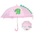 Miniatyrbilde 1 av 5: Barne Paraply for Sol og Regn, Tegneserie Barnehage Langt Håndtak, Borrelås Lukking Pink
