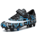 Miniatyrbilde 1 av 5: Fotballsko for barn, gutter og jenter, ankelstøvler, fotballsko for gress, trening, sportssko, sneakers Yjx157a Blue 35