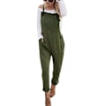 Miniatyrbillede 1 af 4: Løse Graviditetsbukser, Strop Bælte Bib Seler til Gravide Kvinder Army Green XL
