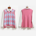 Miniatyrbilde 3 av 5: Strikket Vest, Casual Pullover Elastisk Genser Black XL