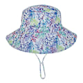 Miniatyrbild 2 av 5: Sommar Solhatt för Baby 0-8 År Flickor Pojkar Utomhus UV-skydd Strandhatt Simhattar Bred Brim Barn Hinkhatt Purple flower Small
