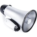 Miniatyrbilde 2 av 5: Bærbar Megafon Bullhorn 20 Watt Effekt Megafon Høyttaler Stemme Og Sirene/alarm Moduser Med Volumkontroll Og Stropp silvery