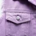 Miniatyrbilde 4 av 4: Dame Vår- og Høstjakker Ensfarget Ermeløs Denimjakke Yttertøy Purple M
