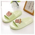 Miniatyrbillede 1 af 5: Strandsandaler Skridsikre Brusebads Slippers Bløde Sommer Sandaler A Green 40-41