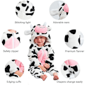 Miniatyrbillede 2 af 4: Unisex Baby Dyrekostume Vinter Efterår Flanel Hætte Romper Jumpsuit 80cm