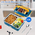 Miniatyrbild 3 av 5: Elektrisk lunchlåda för bil 3 i 1 Bärbar matvärmare Värmare Isolering Lunchväska blue