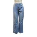 Miniatyrbilde 4 av 5: Løse jeans med vide ben for kvinner, lange bukser, avslappede rette denimbukser L