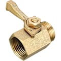 Miniatyrbillede 4 af 5: Kraftig Messing Havevandslange Afspærringsventil, 3/4 Tomme, 2 stk. guld