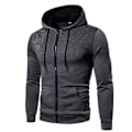 Miniatyrbilde 1 av 2: Herre Sport Zip Up Hettegenser Hettegenser Genser Yttertøy Jakke Frakk Grey M