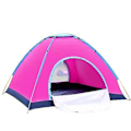 Miniatyrbild 1 av 5: Omedelbar Pop Up Strandtält Portabelt Automatiskt Utomhus Campingtält pink double