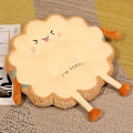 Miniatyrbild 1 av 2: Söt plyschdocka Simulering Kawaii Bröd Toast U-formad Kudde Plyschleksaker Mjukt Stoppat Brödkudde D