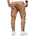 Pikkukuva 3 / 4: Miesten yksiväriset kiristysnyörilliset cargo-taisteluhousut, pitkät collegehousut, urheiluun, kuntosalille, vapaa-aikaan Khaki 2XL