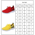 Miniatyrbillede 3 af 3: Dame Snøresko Sneakers Casual Sko Åndbare Flyvende Vævede Leopard Sportssko Red 37