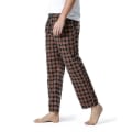 Miniatyrbilde 2 av 5: Bomullsvevde pyjamasbukser for menn, rutete lette lounge-sovebukser COLOR 7 S