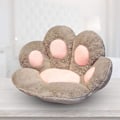 Miniatyrbild 5 av 5: Katt tass kudde söt sittdyna katt tass form lat soffa björn tass kontorsstol kudde mysig varm plysch soffa dekoration kudde 60x70cm Brown