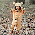 Pikkukuva 4 / 5: Halloween Lasten Juhla Vanhempi-lapsi Esiintymisasu Poika ja Tyttö Sama Söpö Kenguru Eläin Onesie 140cm