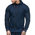 Miniatyrbillede 1 af 4: Herre Hættetrøje Lynlås Hættetrøje Vinter Sport Jogging Trøjer Toppe Navy Blue L