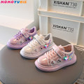 Miniatyrbillede 3 af 5: Mesh Sko Skridsikre Bløde Såler Småbørnssko Børnesko Pigesko Casual Sko Tegneserie Pige Mønster 2309purple 30