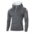 Miniatyrbilde 1 av 3: Herre Tykk Hettegenser Hettegenser Pullover Genser Vinter Varm Genser Topper Dark Gray M