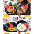 Miniatyrbild 3 av 5: 2-pack silikon stekspade, non-stick slitsad köksspatel, hög värmebeständig BPA-fria köksredskap, idealisk köksutrustning för fisk, ägg, pannkakor red