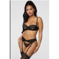 Miniatyrbilde 3 av 3: Sexy Undertøy Pyjamas Dame Truser BH Blonder BLACK L