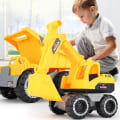 Miniatyrbild 1 av 5: Baby Simulering Engineering Bil Lastbilar Konstruktion Fordon Leksak För Pojke Present BULLDOZER