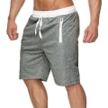 Miniatyrbild 2 av 3: Badshorts för män Simning Joggings Gym Boardshorts Trunkar Badkläder Strand Sommar Light Grey L