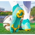 Miniatyrbillede 2 af 3: Fodboldsko Herre Udendørs Sport Høj Top Fodboldstøvle Moon 42