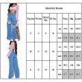 Miniatyrbild 3 av 3: Dam Hög Midja Sidoslits Trasiga Jeans Baggy Vida Ben Jeans Byxor M
