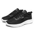 Miniatyrbild 3 av 5: Herr Mesh Tyg Sneakers Lätta Bekväma Löparskor För Vandring Grey 47