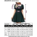 Miniatyrbilde 5 av 5: Sommer Casual Kjole For Kvinner V-hals Sommerfuglermer Kjole Tunika Ruffle Mini Kjole B green M