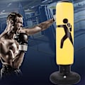 Miniatyrbild 5 av 5: Uppblåsbar Boxningssäck för Barn, Återstudsande Boxningssäck, Fitness Boxningssäckar, Kolumn Tumlare Sandsäck för Träning av Karate, Taekwondo, Dekompression Yellow