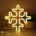 Miniatyrbild 5 av 5: Led Neon Ljus Väggkonst Skylt Sovrumsdekor Regnbåge Hängande Nattlampa Hemfest Semesterdekor Julklapp Snowflake