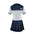 Miniatyrbillede 4 af 5: Nyt Projektil På Ødelagte Cosplay Spirer Fanget Cosplay Kostume Jk Uniform Sømand Uniform L