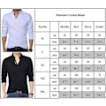 Miniatyrbillede 2 af 2: Herre Ensfarvet Slim Fit Henley Skjorte Casual Langærmet Stand Collar V-hals T-shirt Grey M