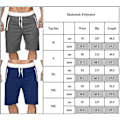 Miniatyrbild 4 av 4: Badshorts för män Simning Joggings Gym Boardshorts Trunkar Badkläder Strand Sommar Dark Grey 2XL