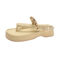 Miniatyrbillede 1 af 5: Platform flip-flops til damer, letvægtssandal med tyk sål, velegnet til strandbrug Yellow 39