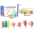 Miniatyrbild 2 av 3: Träpärlor Blockleksaker Säkert Trämaterial Snörningspärlor Och Snörleksak För Småbarns Förskoleaktivitet A