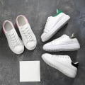 Miniatyrbillede 3 af 3: Mode Efterår Vinter Kvinder Casual Sko Lav Åndbar Snøring Loafers Damer Piger Hvide Fritid black 39