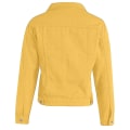 Miniatyrbillede 4 af 4: Dame Solid Denim Jakke Langærmet Ming Cardigan Suit Lomme Frakke Top Yellow L