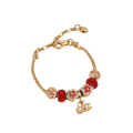 Miniatyrbillede 1 af 3: Jule Charm Armbånd Julemand Perlearmbånd Legering Reb Kæde Dame Smykker Style 2 20cm