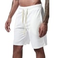 Miniatyrbild 1 av 2: Herr Enfärgad Sommar Strand Halvbyxor Elastisk Midja Dragsko Badbyxor Shorts Badkläder White M