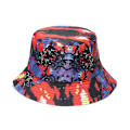 Miniatyrbillede 4 af 5: 3D Bucket Hat Sammenfoldelig Bredskygget Solhat Farvetryk Letvægt A C 56 58cm