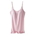 Miniatyrbilde 1 av 5: Gravide Kvinner Ammeundertøy Camisole Maternity Justerbare Stropper Innebygd Pad Vest Topp Underskjorte Loungewear Pink L