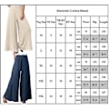 Miniatyrbillede 2 af 2: Dame Ensfarvede Elastiske Talje Vide Ben Flared Bukser Sommer Casual Løse Lange Bukser Apricot L